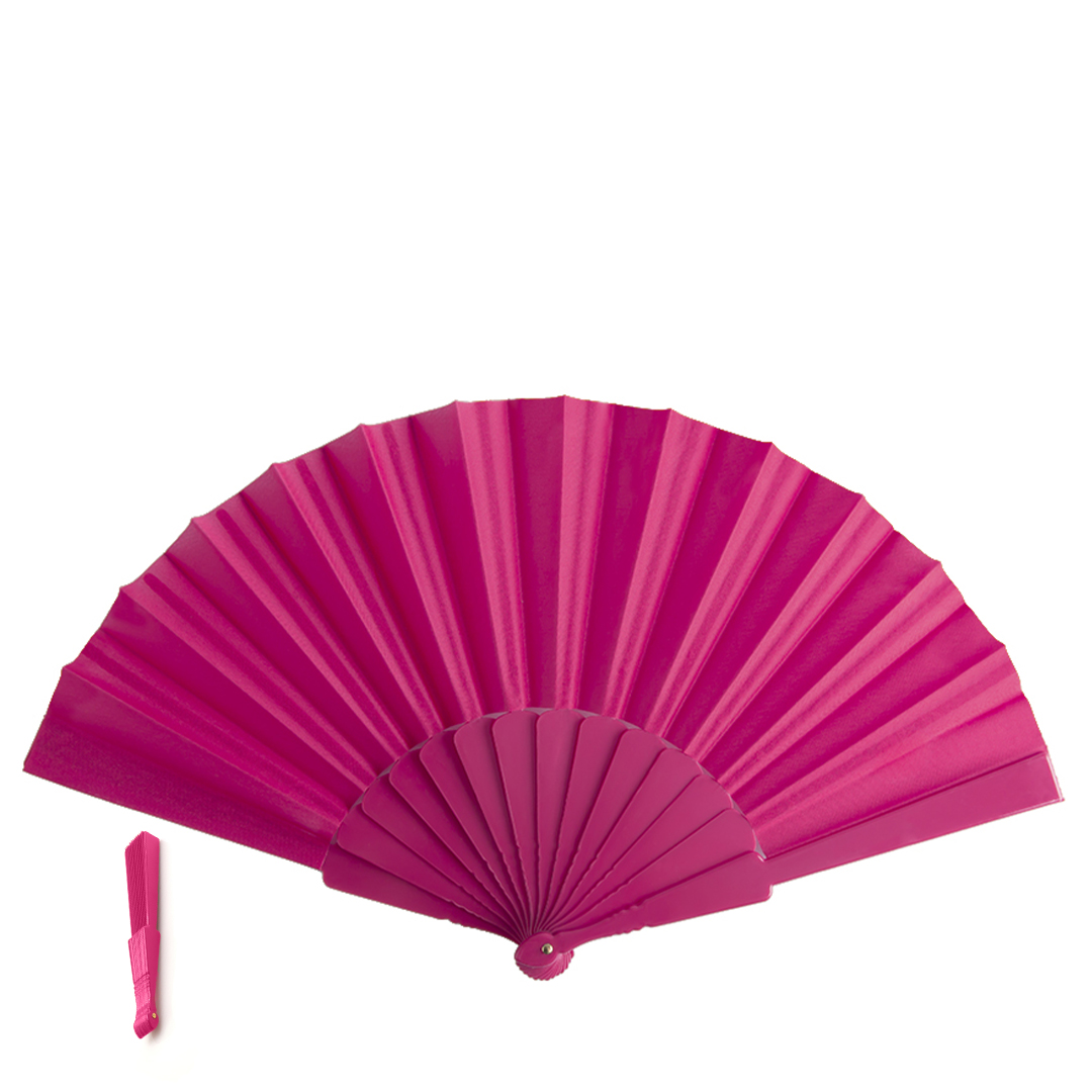Abanico Tela en poliéster - Verano - Regalo Promocional Personalizado
