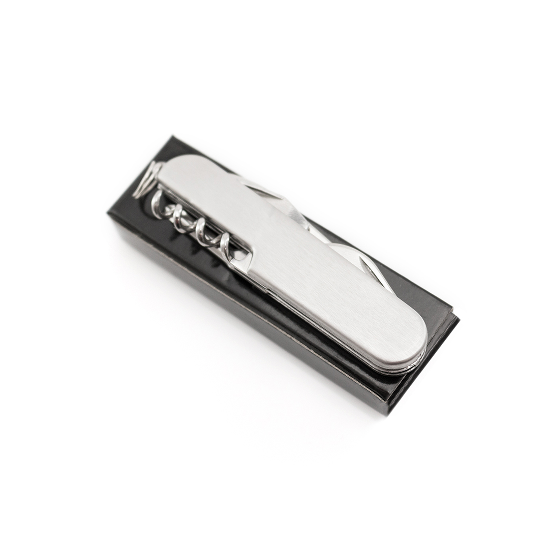 Navaja multiusos personalizada Campello de acero inox 6 funciones