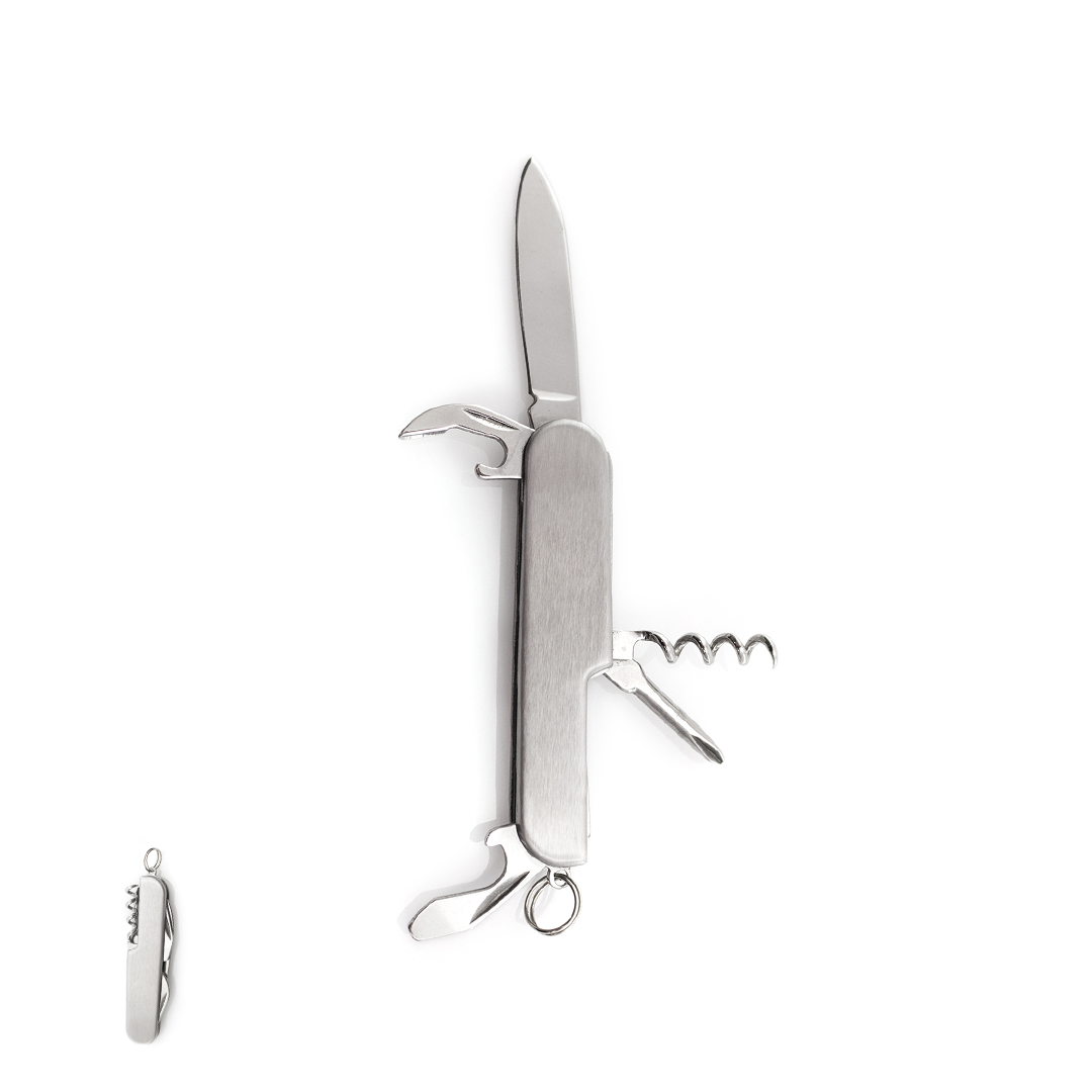 Navaja multiusos personalizada Campello de acero inox 6 funciones - Navajas personalizadas - Regalo Promocional Personalizado