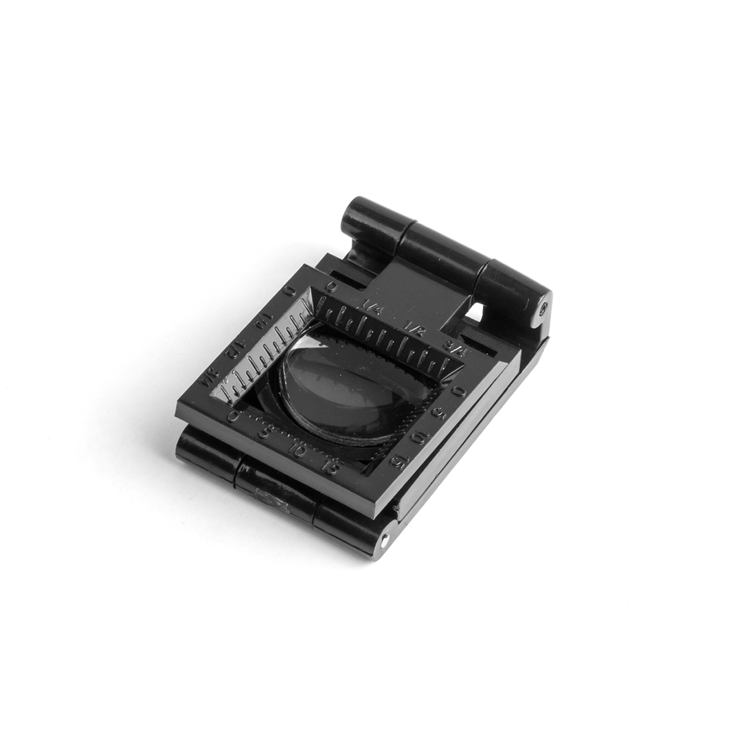 Lupa cuentahilos personalizada Mauran plegable 7X con regla