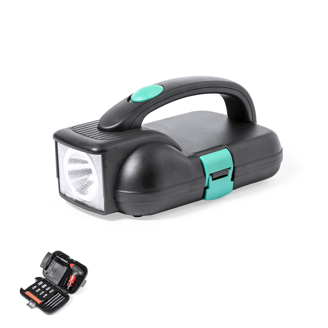 Set herramientas personalizado Vizcaya de 24 accesorios con linterna LED - Sets de herramientas - Regalo Promocional Personalizado