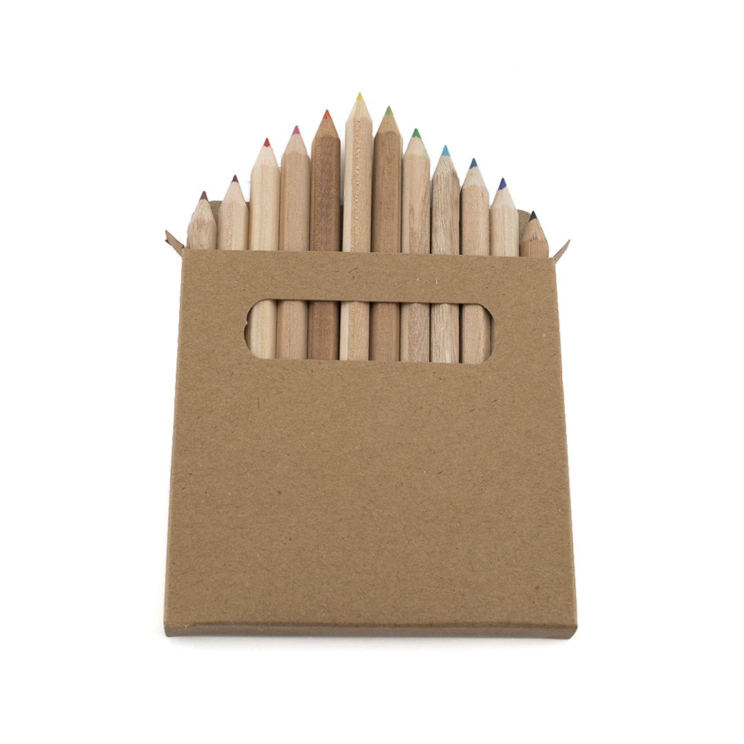 Caja de lápices personalizada Boys con 12 lápices hexagonales - Niños y Juegos - Regalo Promocional Personalizado - vista alternativa