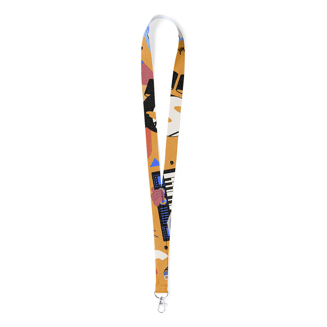 Lanyard en poliester Neck - Oficina - Regalo Promocional Personalizado - imagen 3