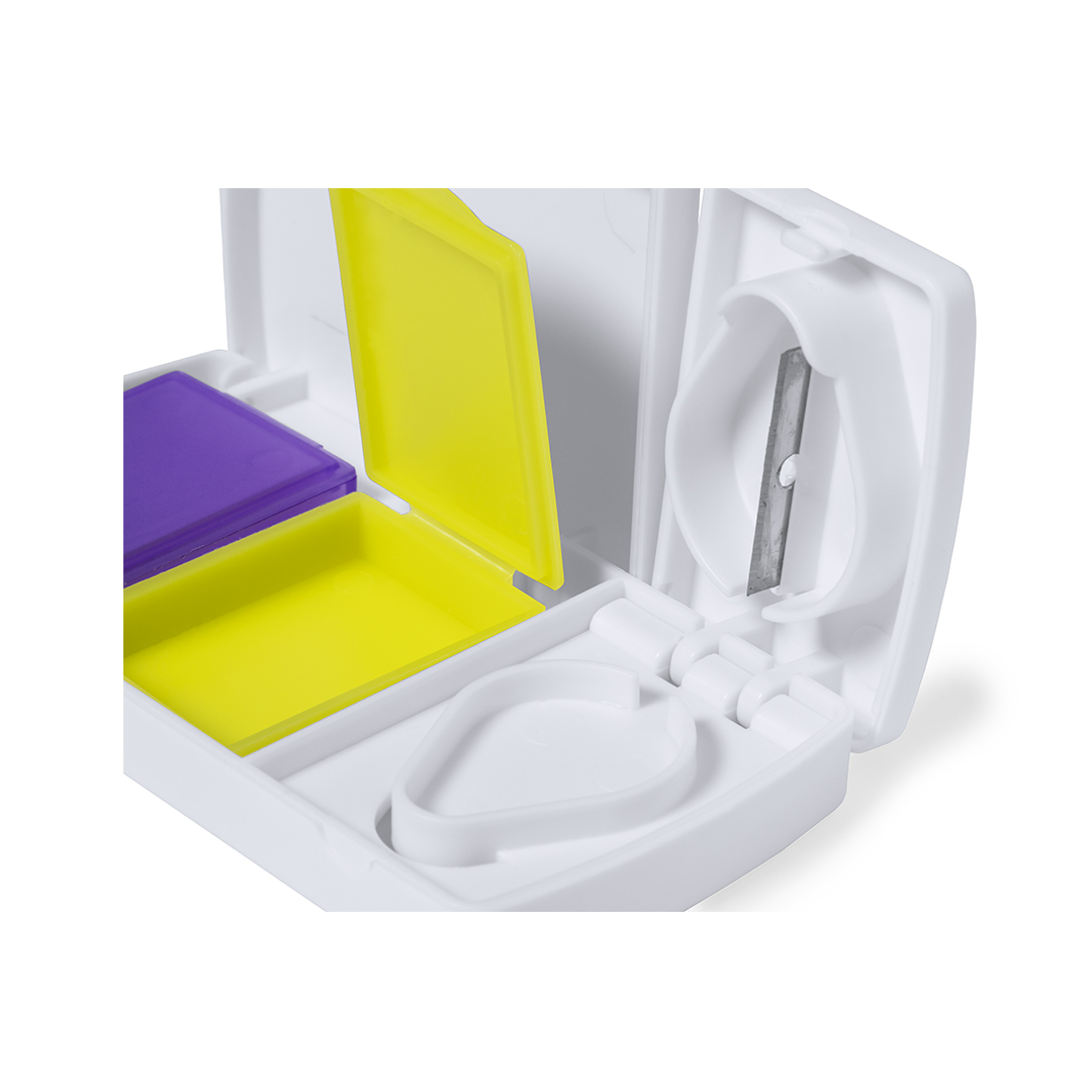 Pastillero personalizado Aspi con cuchilla partidor - Pastilleros personalizados - Regalo Promocional Personalizado - vista alternativa