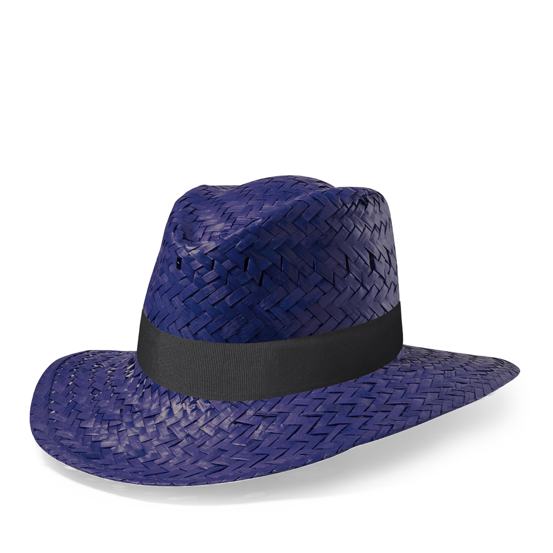 Sombrero de paja personalizado Splash en colores vivos