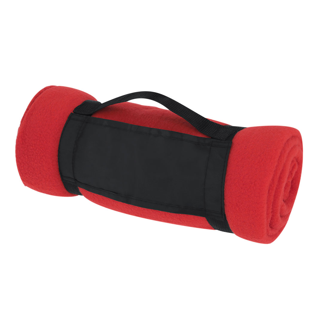 Manta personalizada Mountain polar fleece 130x160cm con asa velcro