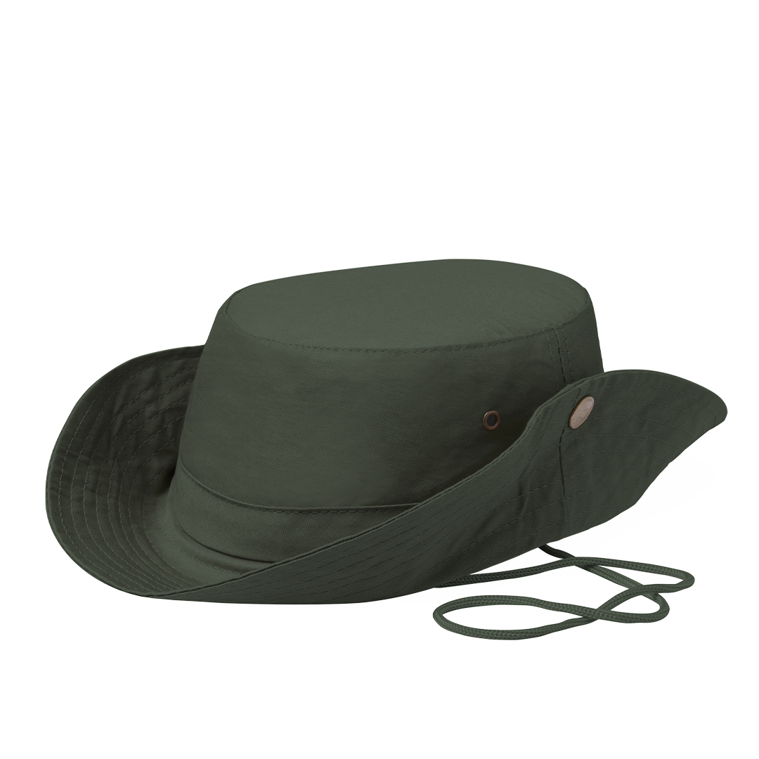 Gorro personalizado Safari de algodón con orificios ventilación y cordón - Gorros personalizados - Regalo Promocional Personalizado