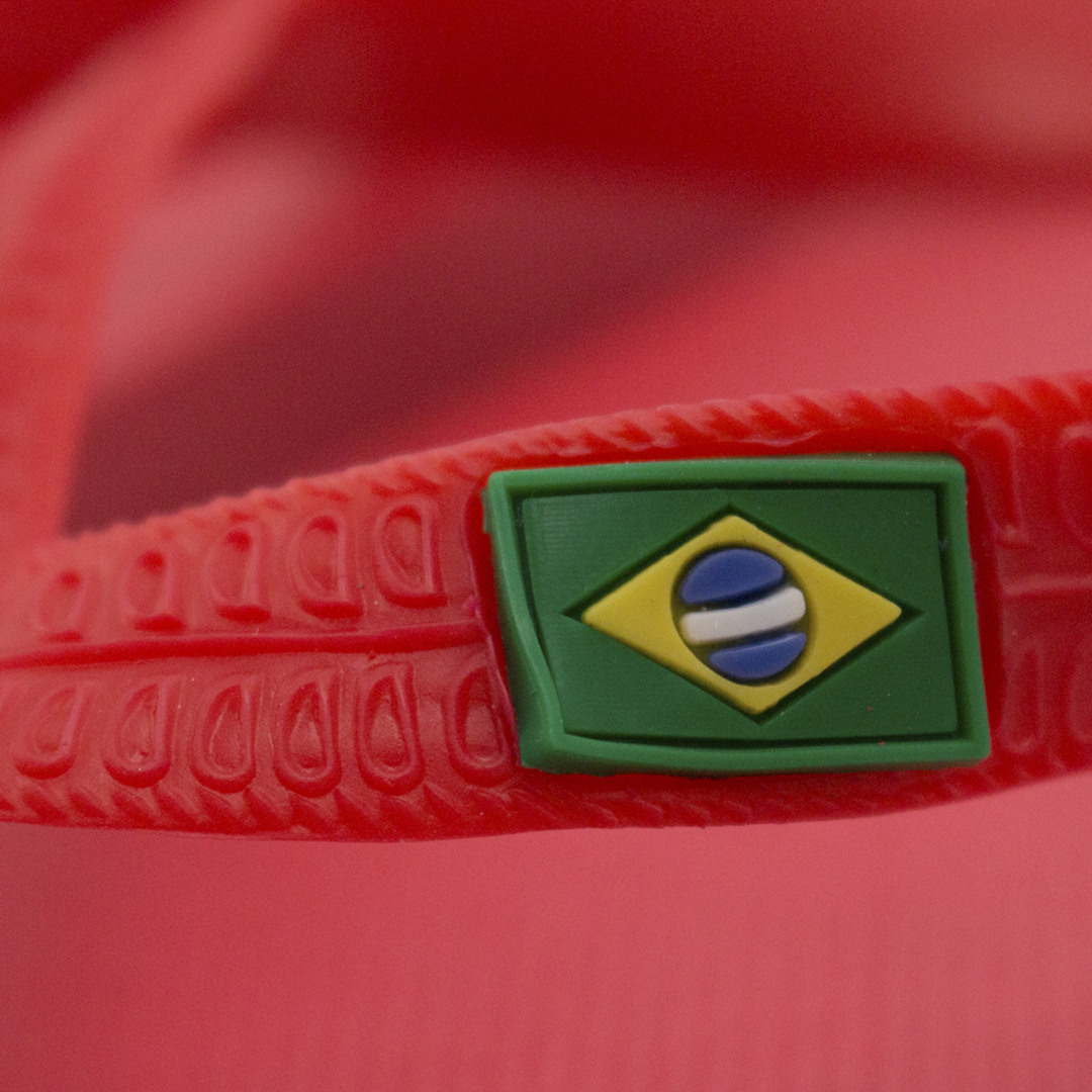 Chanclas personalizadas Brasileira de EVA con PVC banderita brasileira