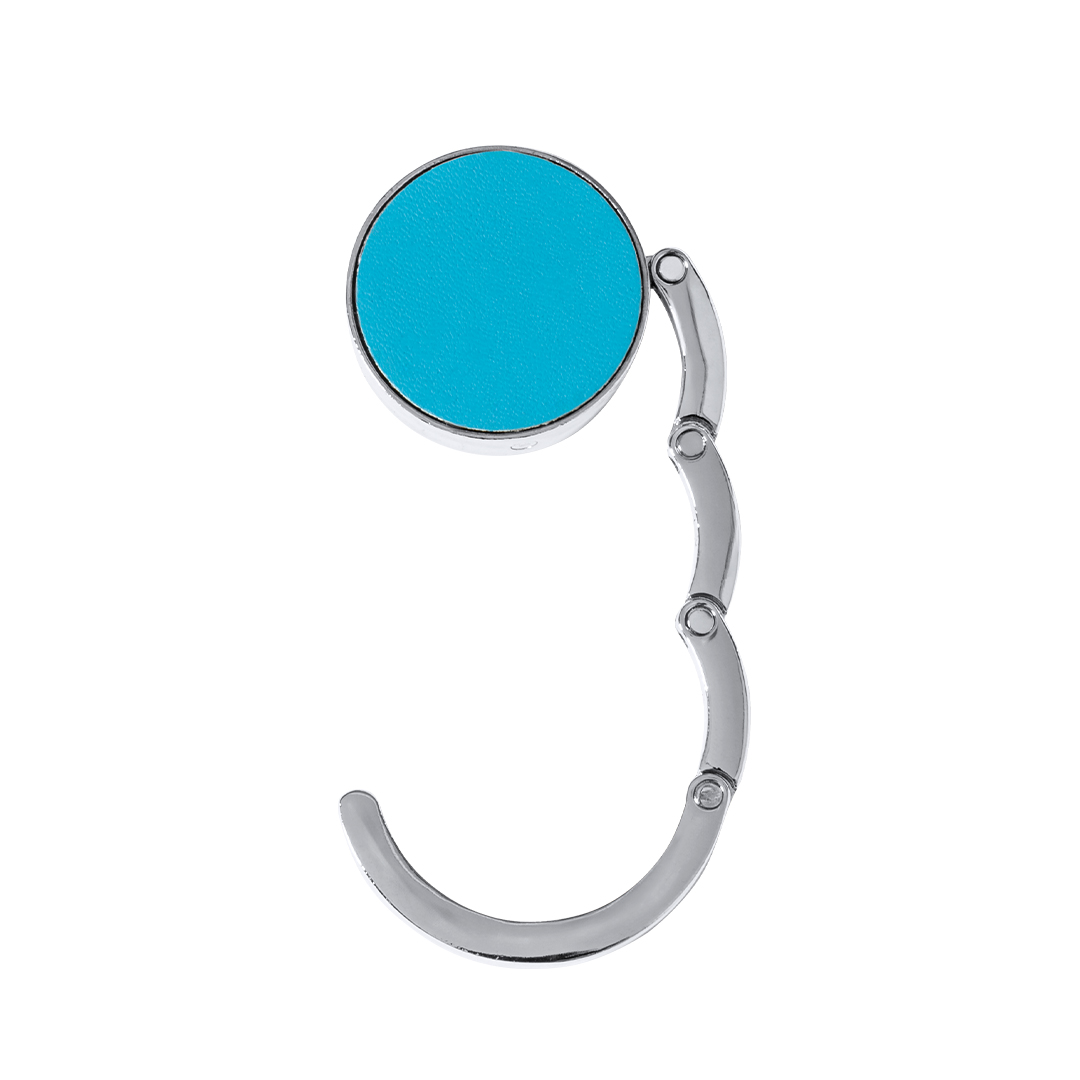 Cuelgabolsos plegable personalizado Skype metálico con polipiel - Hogar - Regalo Promocional Personalizado - imagen 4