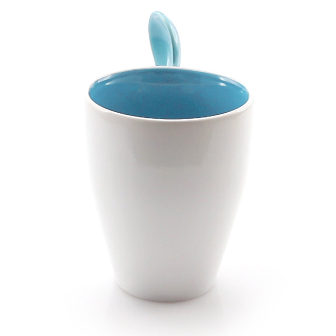 Taza de cerámica personalizada Cotes de 350ml con cuchara integrada - Tazas y vasos personalizados - Regalo Promocional Personalizado - imagen 4