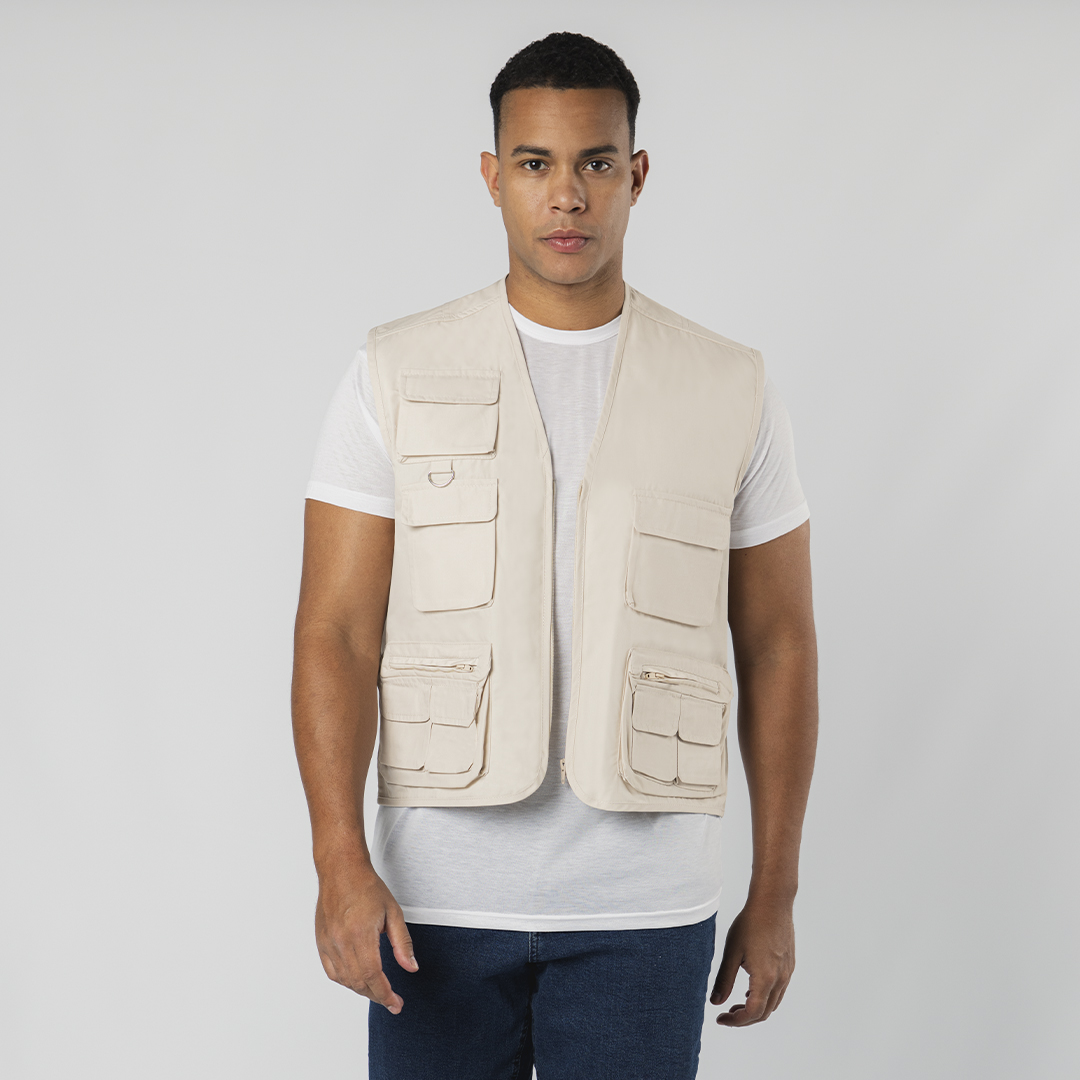 Chaleco personalizado Soviet de algodón con poliéster multibolsillos - Ropa y accesorios - Regalo Promocional Personalizado