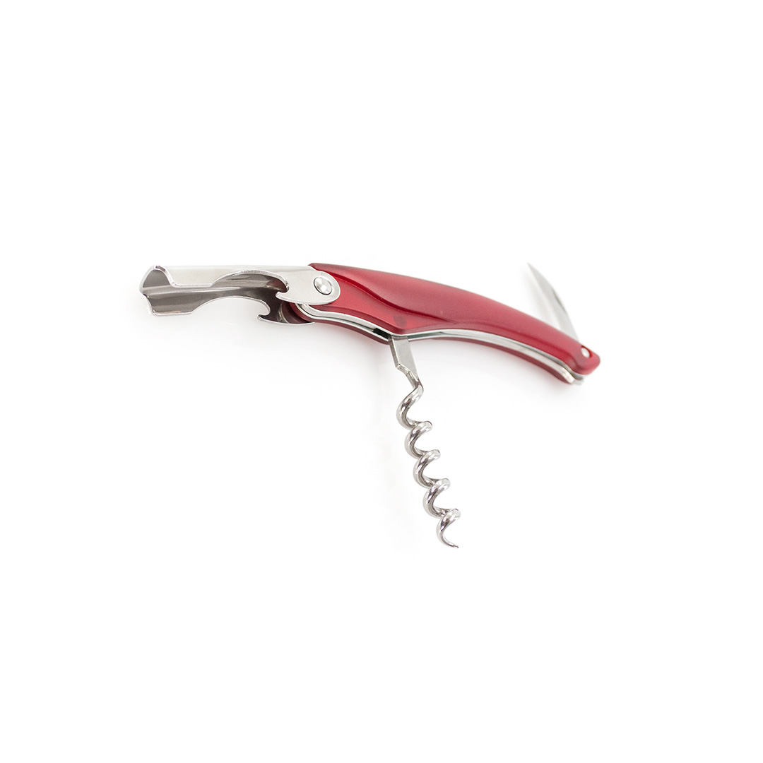 Sacacorchos personalizado Mac clásico de acero inox con cortacápsulas y abridor