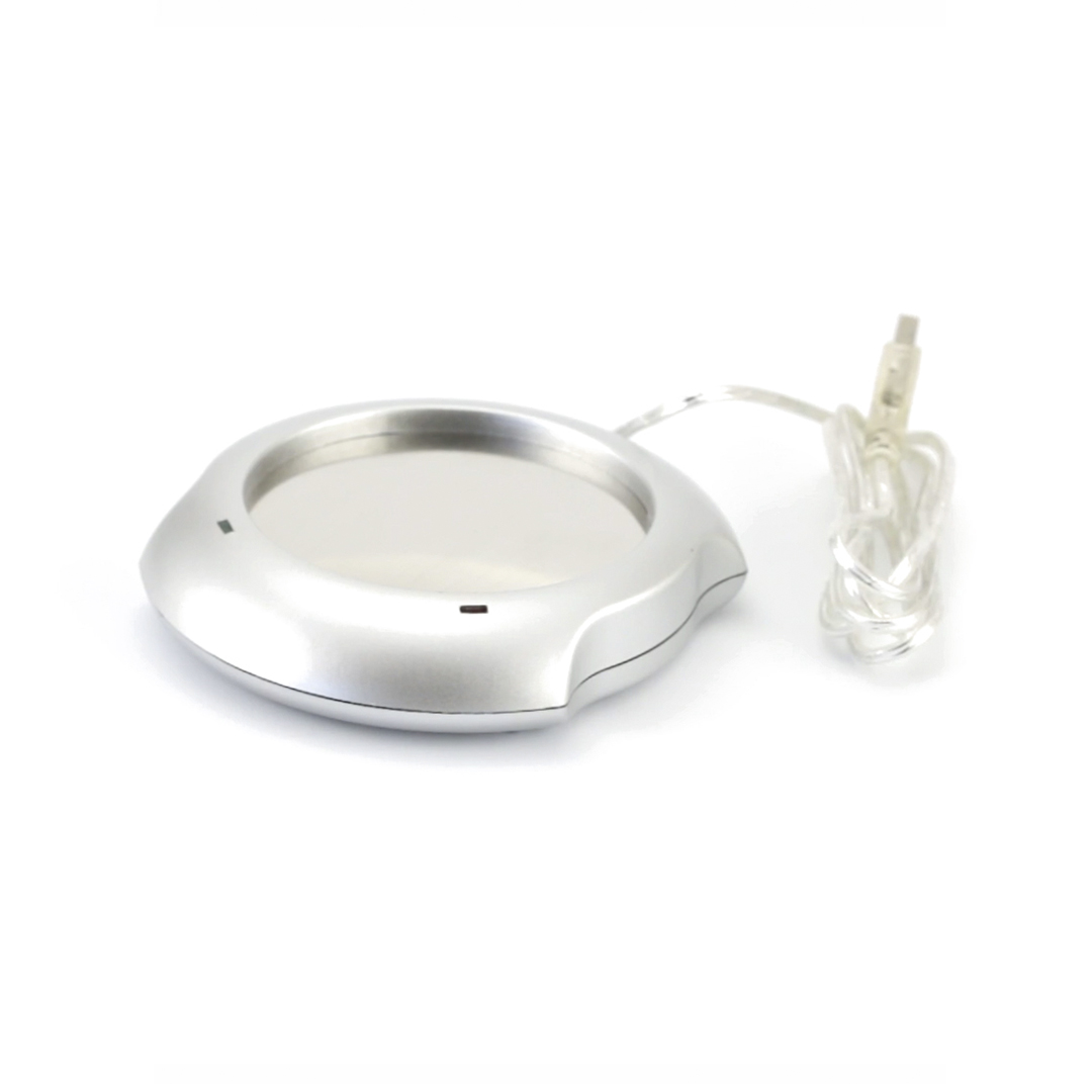 Calentador de tazas personalizado Mug con superficie metálica