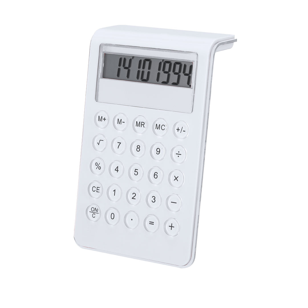 Calculadora personalizada Myd bicolor 8 dígitos con teclas transparentes