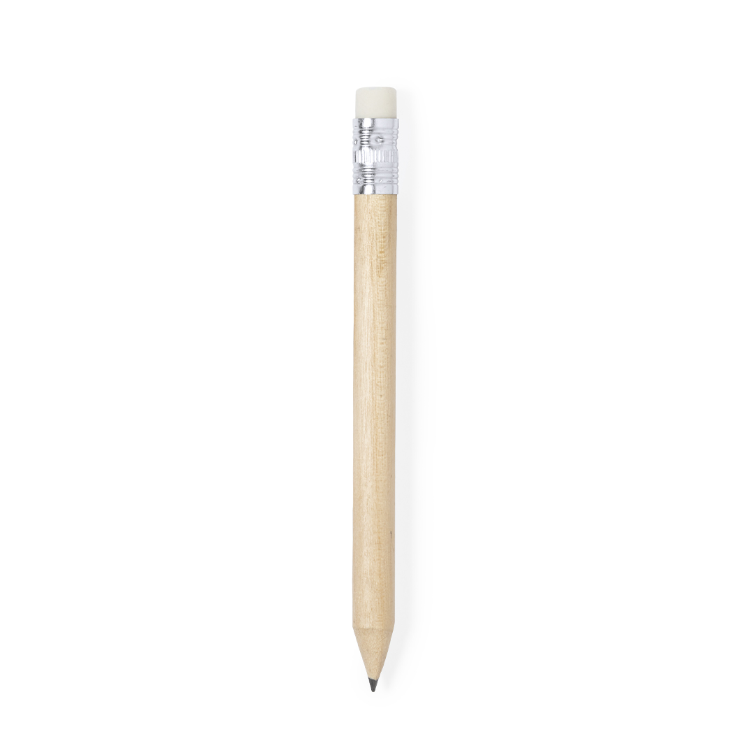 Lápiz personalizado Miniature de madera tamaño mini - Oficina - Regalo Promocional Personalizado