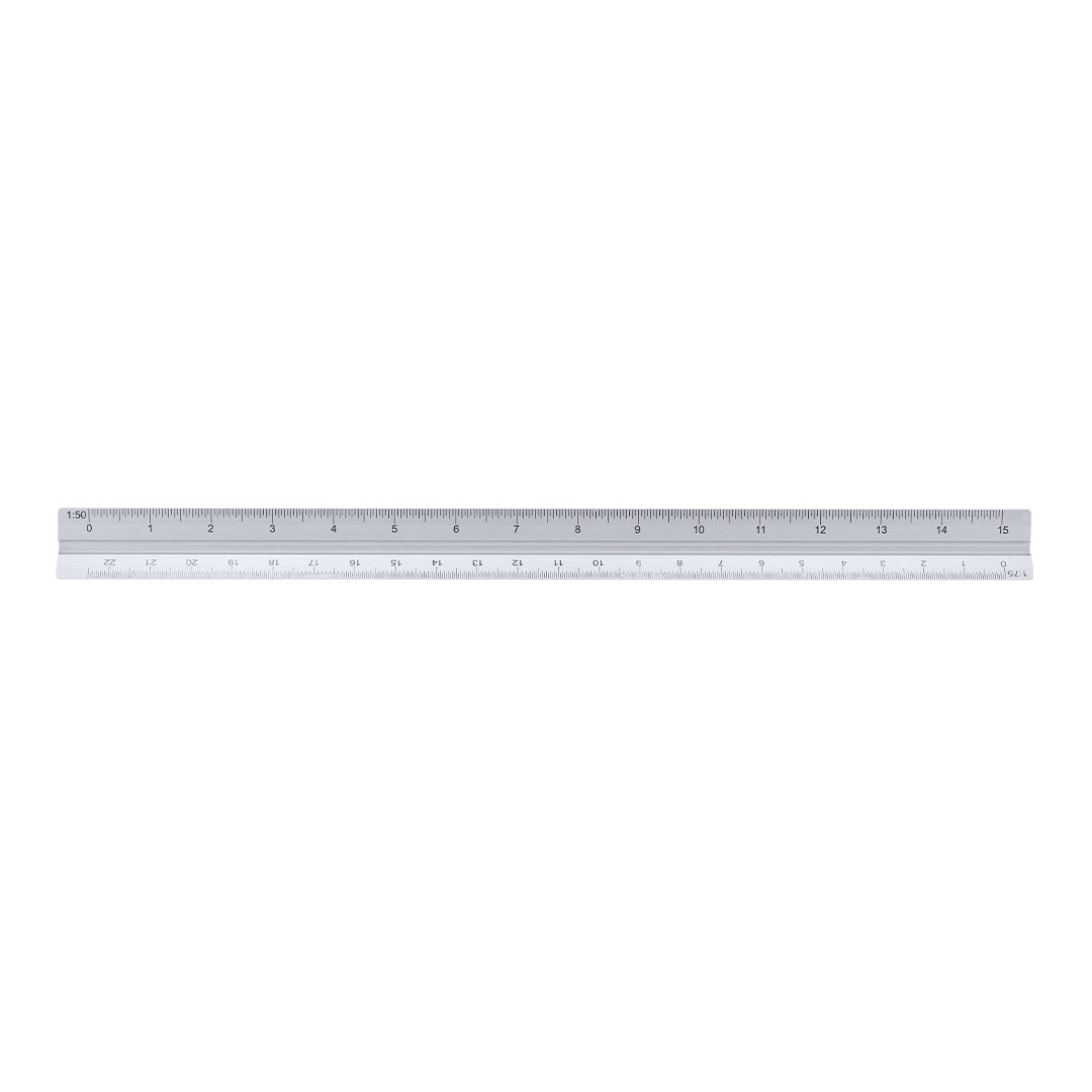 Escalímetro personalizado Thirty de aluminio triangular 30cm - Oficina - Regalo Promocional Personalizado - vista alternativa