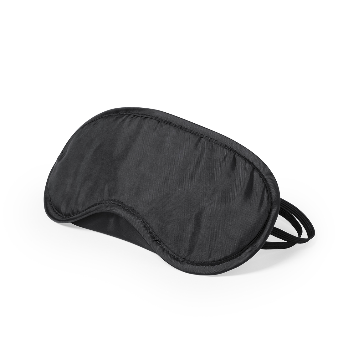 Máscara de viaje personalizada Asleep de microfibra con elástico doble - Parches, bandas y máscaras térmicas - Regalo Promocional Personalizado