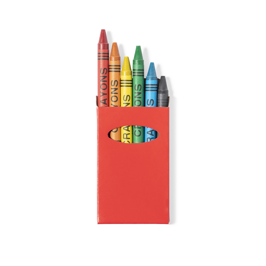 Caja de ceras personalizada Tune con acabado brillante - Niños y Juegos - Regalo Promocional Personalizado