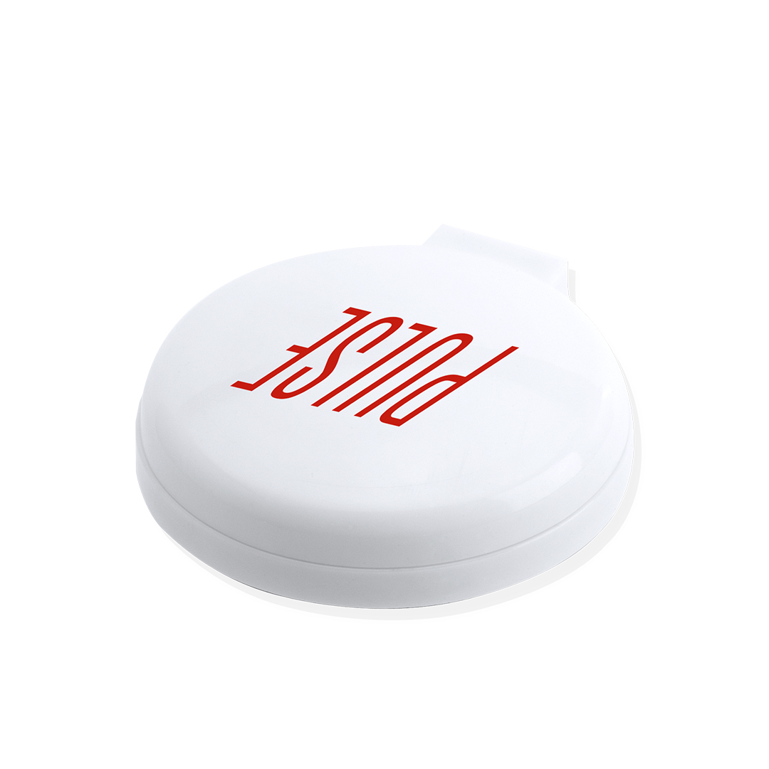 Cepillo con espejo personalizado Glance plegable de colores vivos