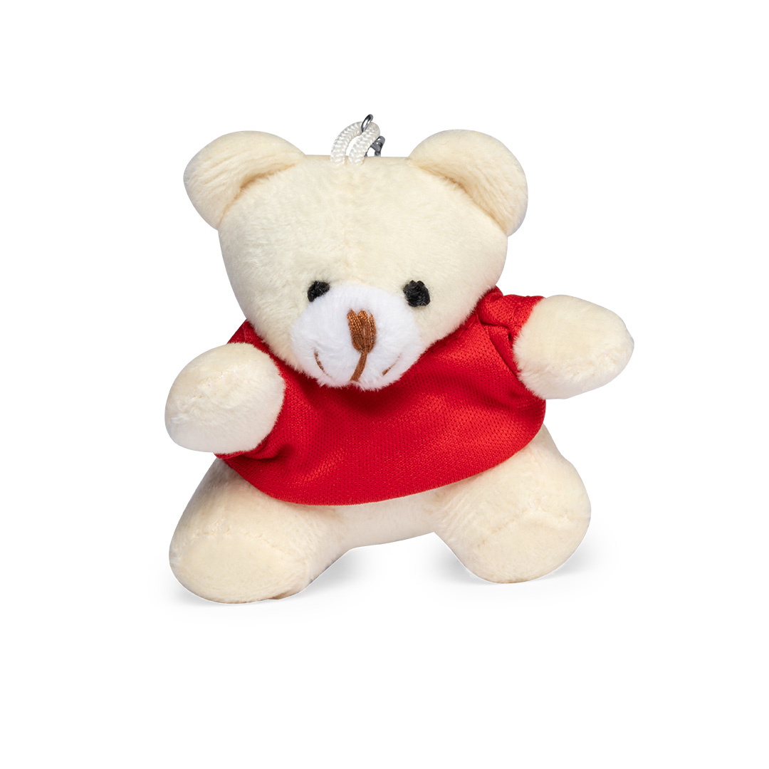 Llavero peluche personalizado Tedchain osito con camisetas de colores