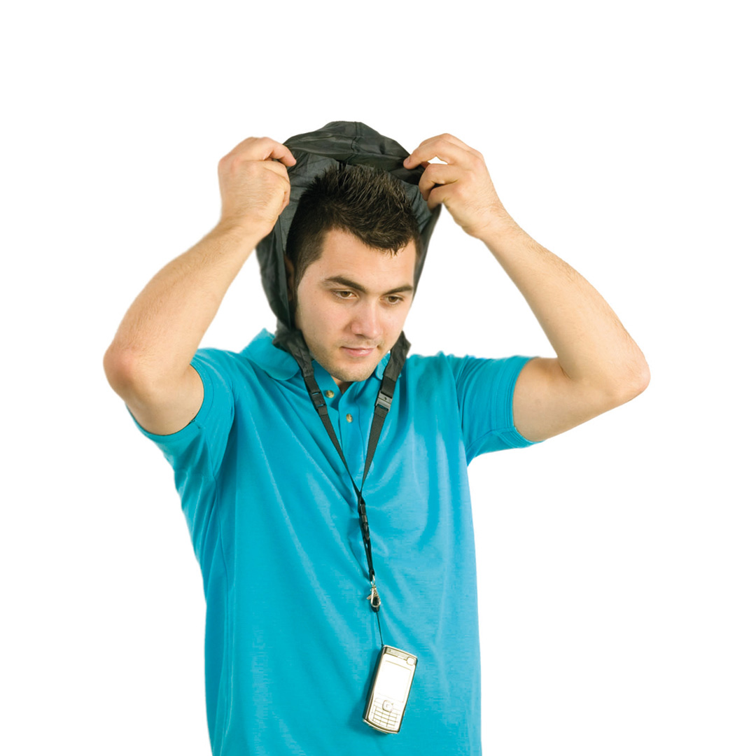 Lanyard personalizado Bob de poliéster con gorro impermeable integrado