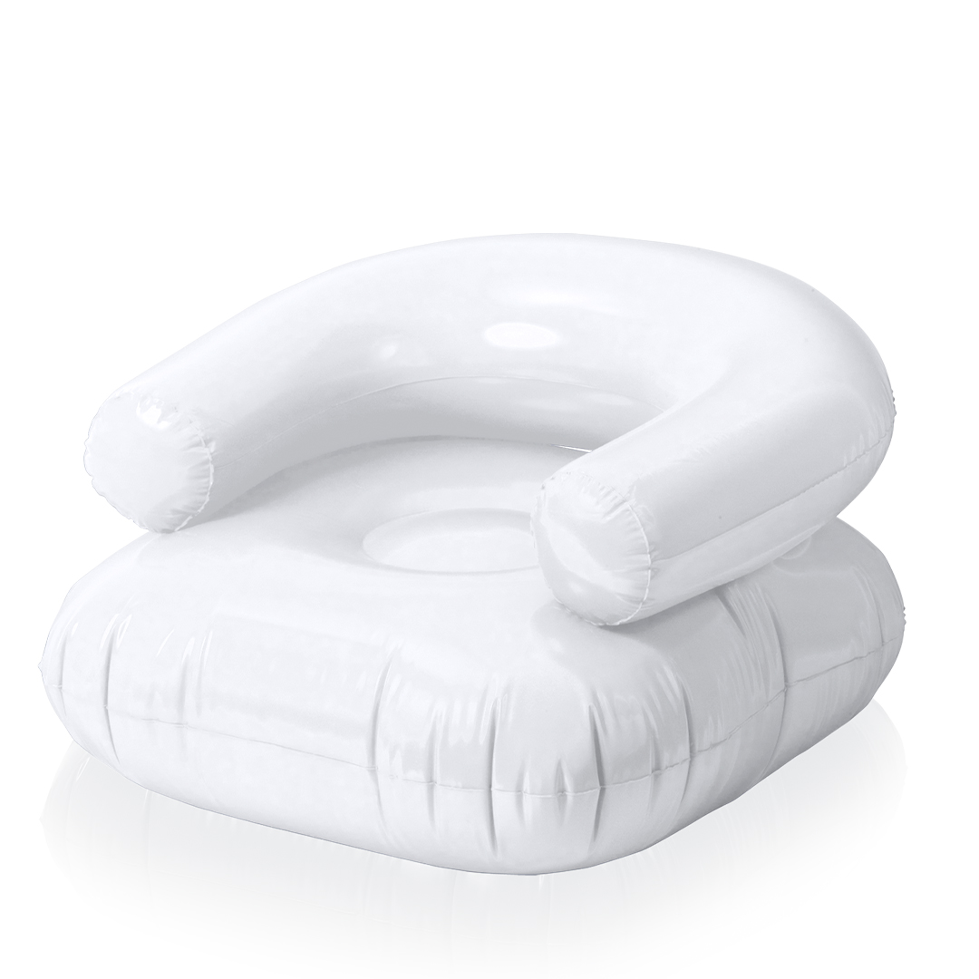 Sillón inflable personalizado Reset de PVC con respaldo confortable - Verano - Regalo Promocional Personalizado