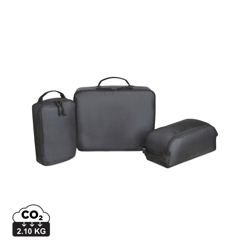 Organizadores de viaje 3 uds Renew AWARE™ RPET - Viaje - Regalo Promocional Personalizado