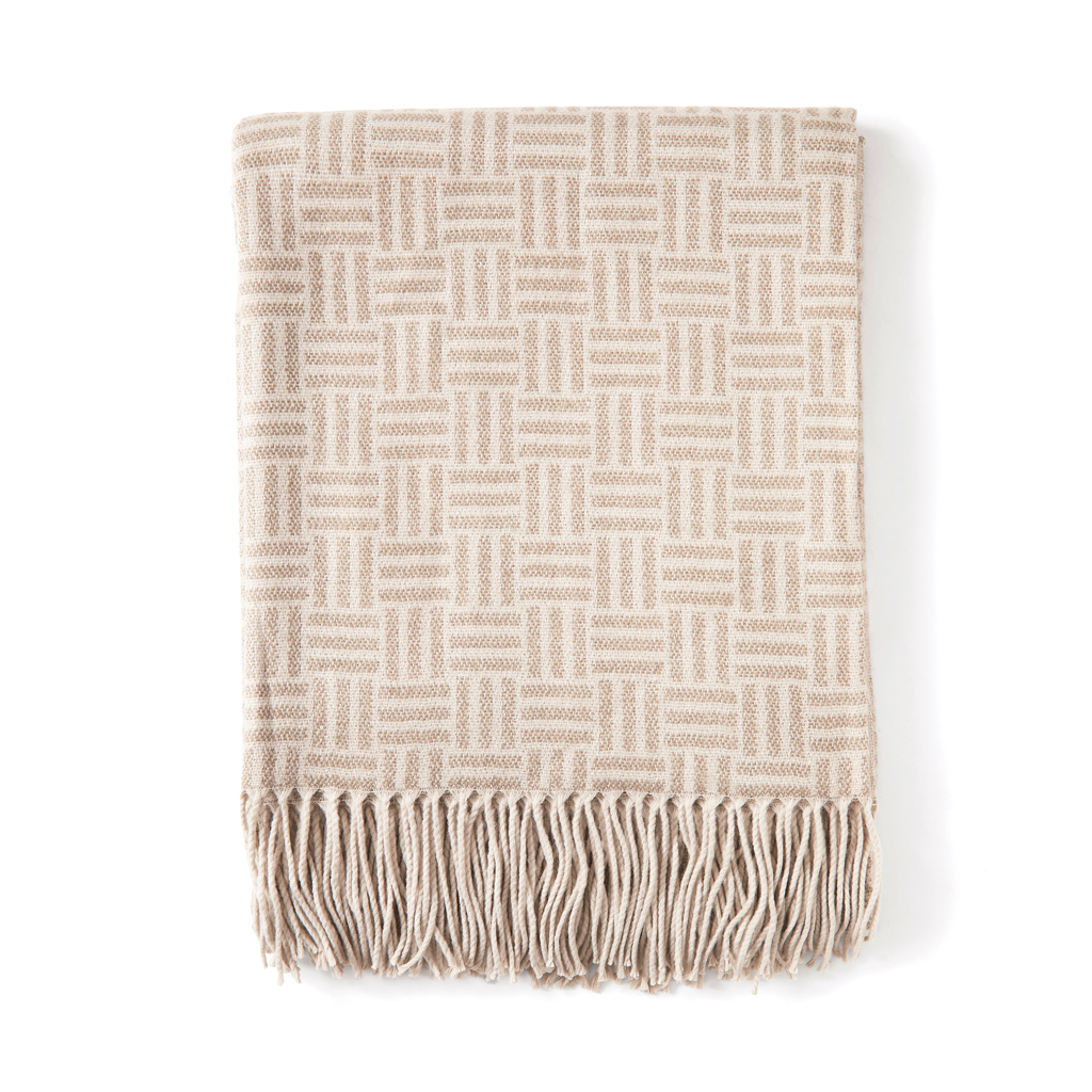 Manta personalizada VINGA Lenox de acrílico con jacquard - Mantas personalizadas - Regalo Promocional Personalizado - vista alternativa