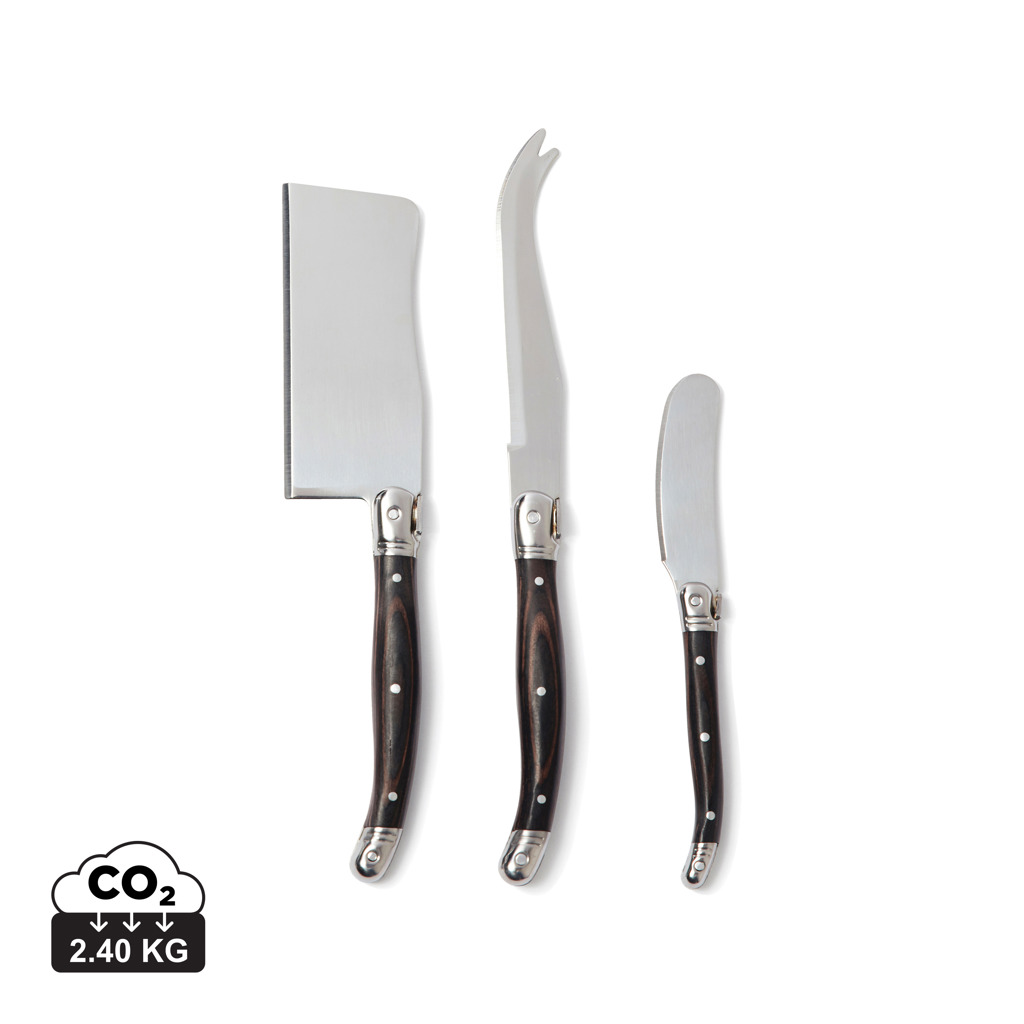 Cuchillos personalizados VINGA Gigaro para quesos de acero inoxidable - Otros accesorios cocina - Regalo Promocional Personalizado