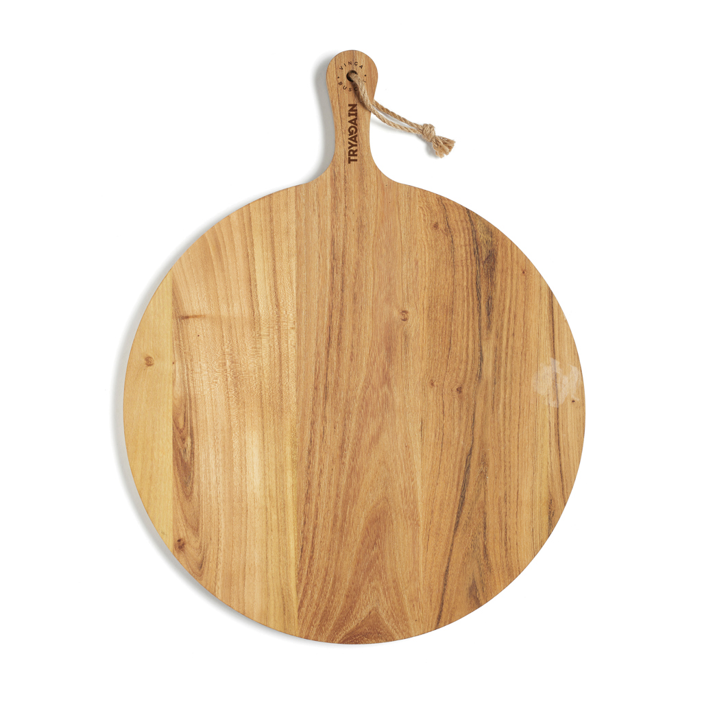 Tabla de servir redonda personalizada VINGA Buscot de teca FSC - Otros accesorios cocina - Regalo Promocional Personalizado - imagen 4