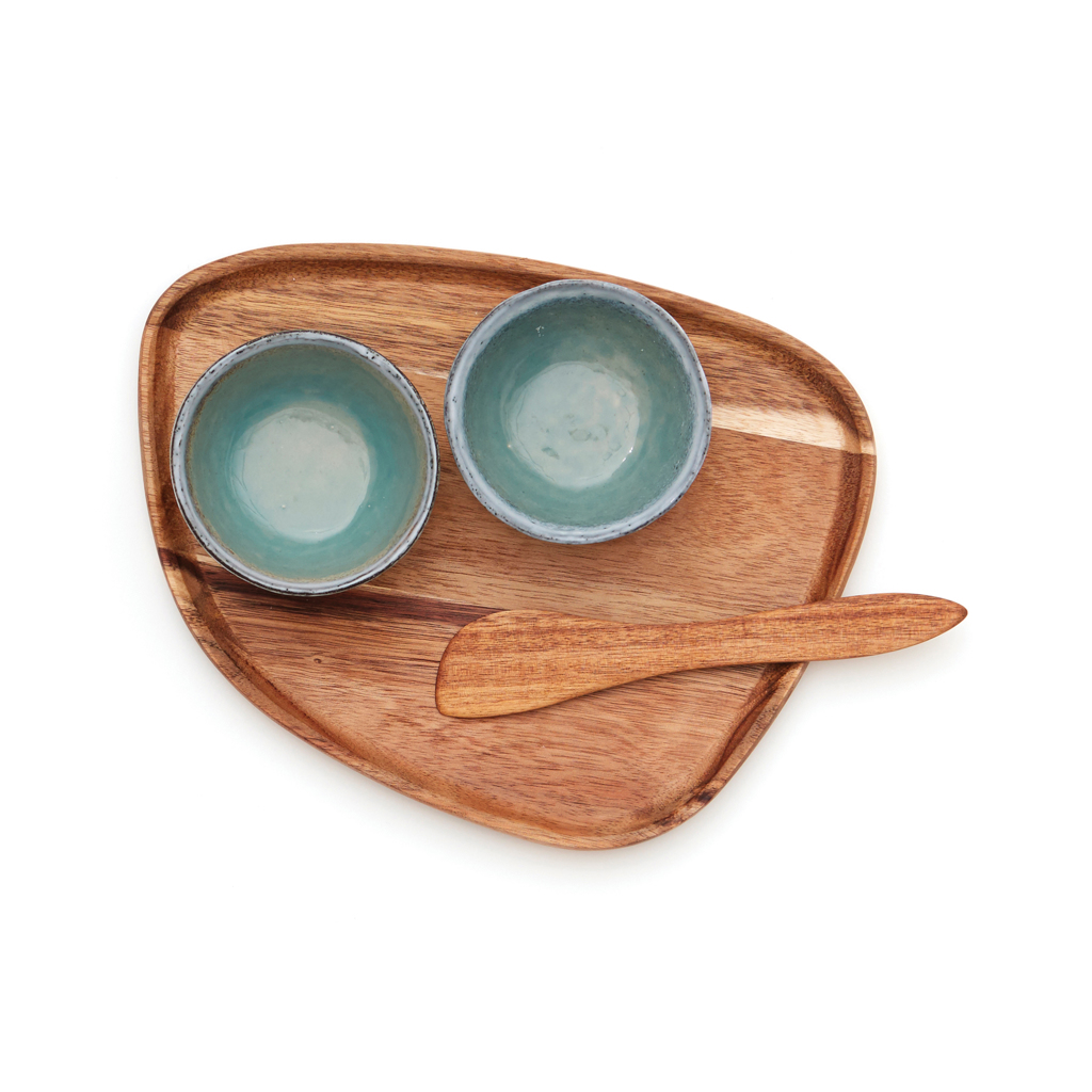 Set tapas personalizado VINGA Nomimono de gres y madera - Otros accesorios cocina - Regalo Promocional Personalizado - imagen 3