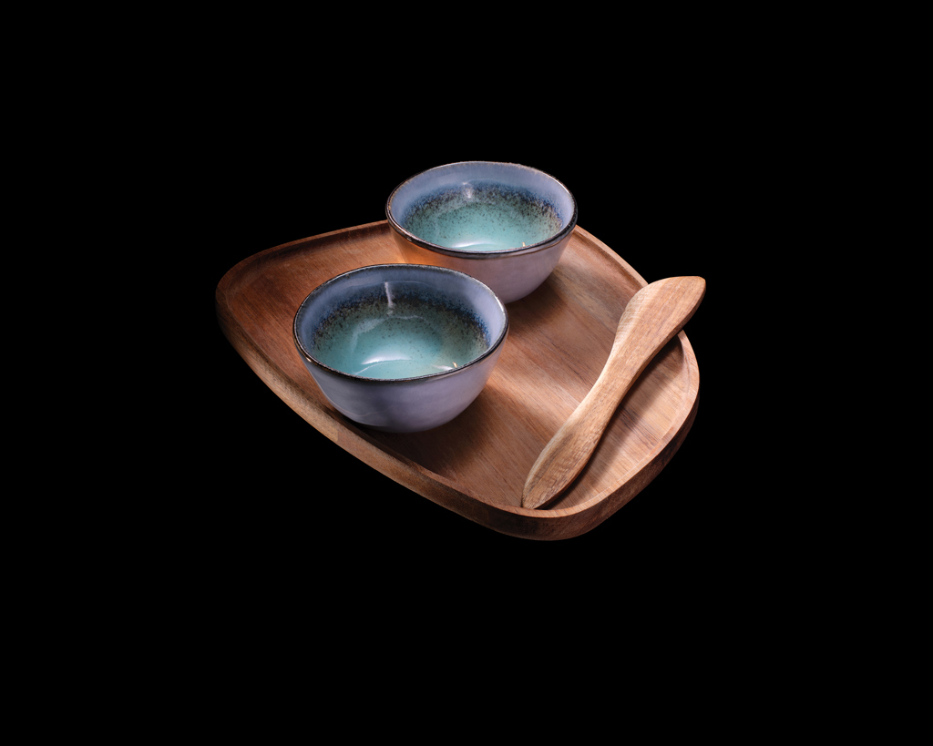Set tapas personalizado VINGA Nomimono de gres y madera - Otros accesorios cocina - Regalo Promocional Personalizado - imagen 5