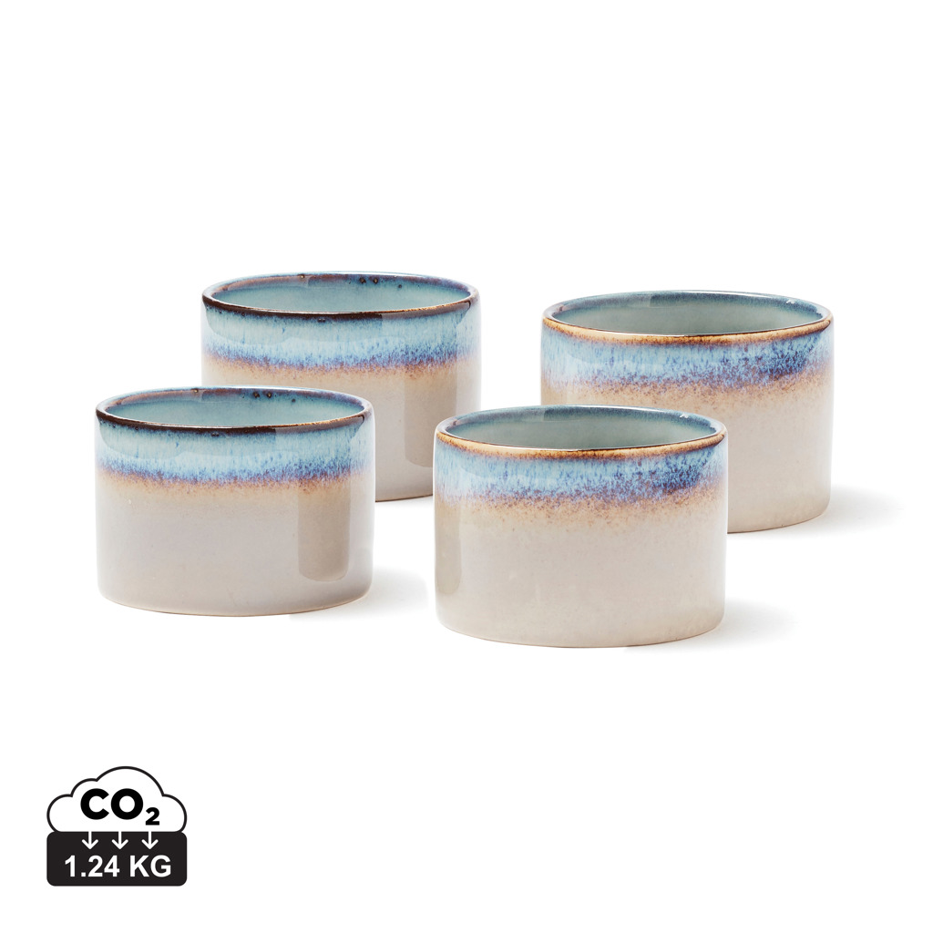 Mini cuenco personalizado VINGA Nomimono set de 4 piezas de gres esmaltado - Otros accesorios cocina - Regalo Promocional Personalizado