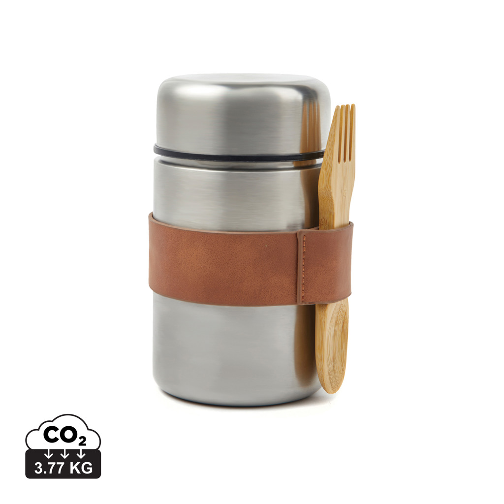 Termo personalizado VINGA Miles para comida de acero 18/8 con cuchara - Termos personalizados - Regalo Promocional Personalizado