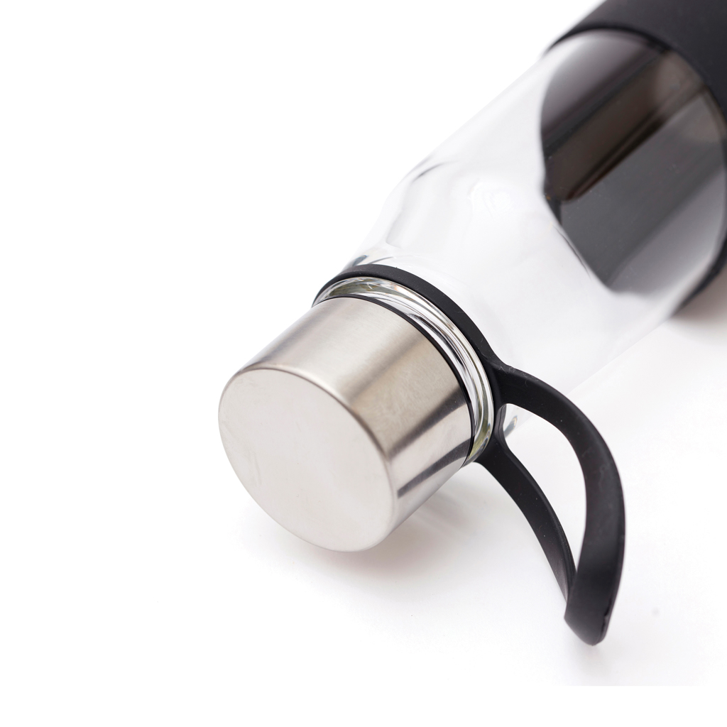 Botella de vidrio personalizada VINGA Lean con funda de silicona - Tazas y botellas - Regalo Promocional Personalizado - imagen 3