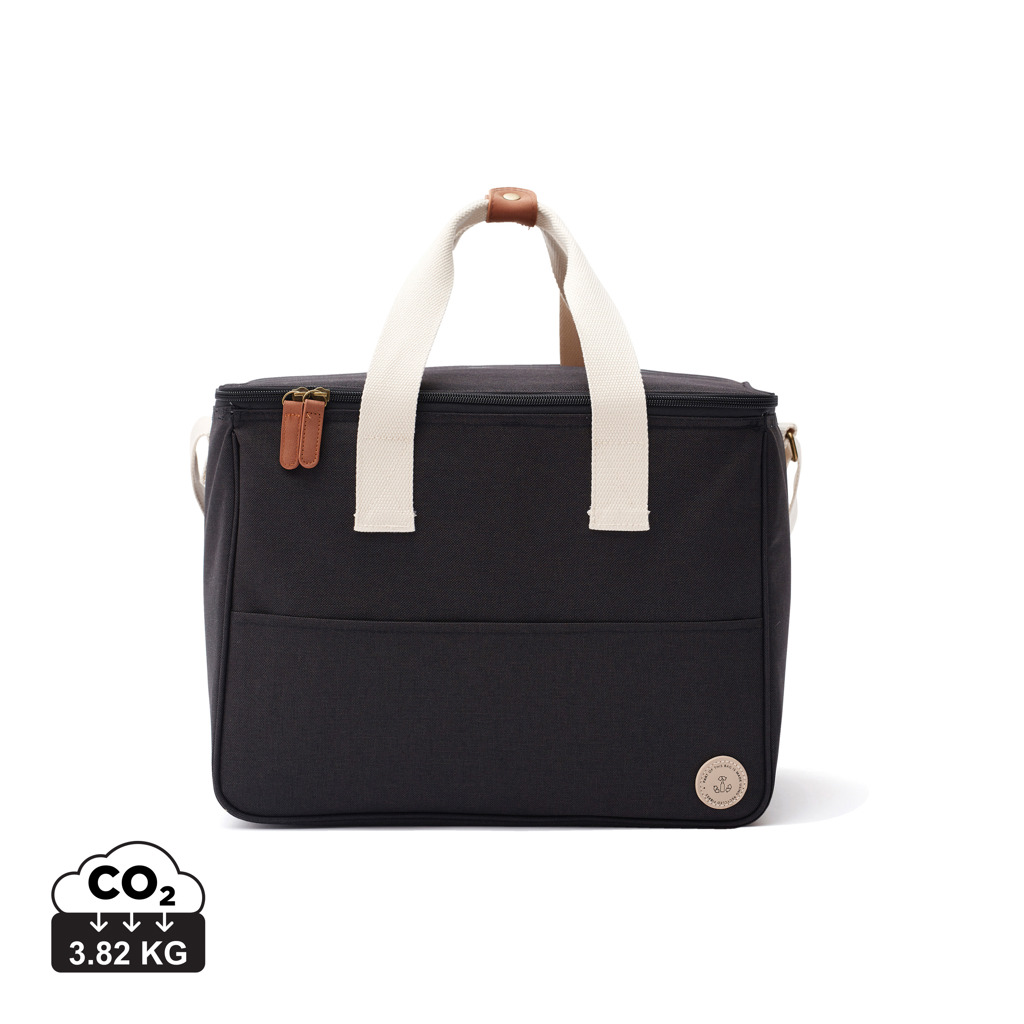 Cesta nevera personalizada VINGA Sortino con tejido melange y detalles PU