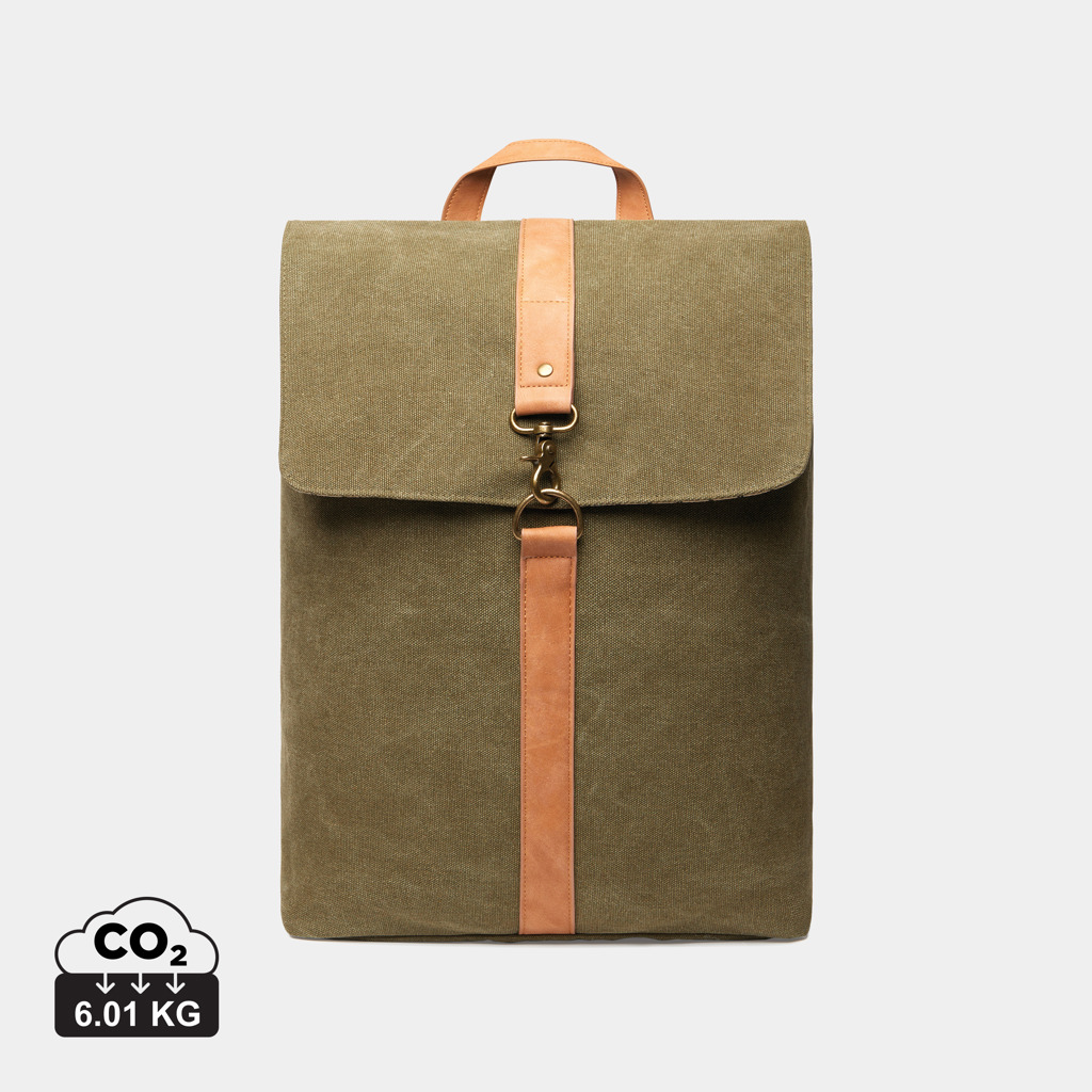 Mochila personalizada VINGA Bosler de lona reciclada con certificación GRS - Regalos Premium - Regalo Promocional Personalizado