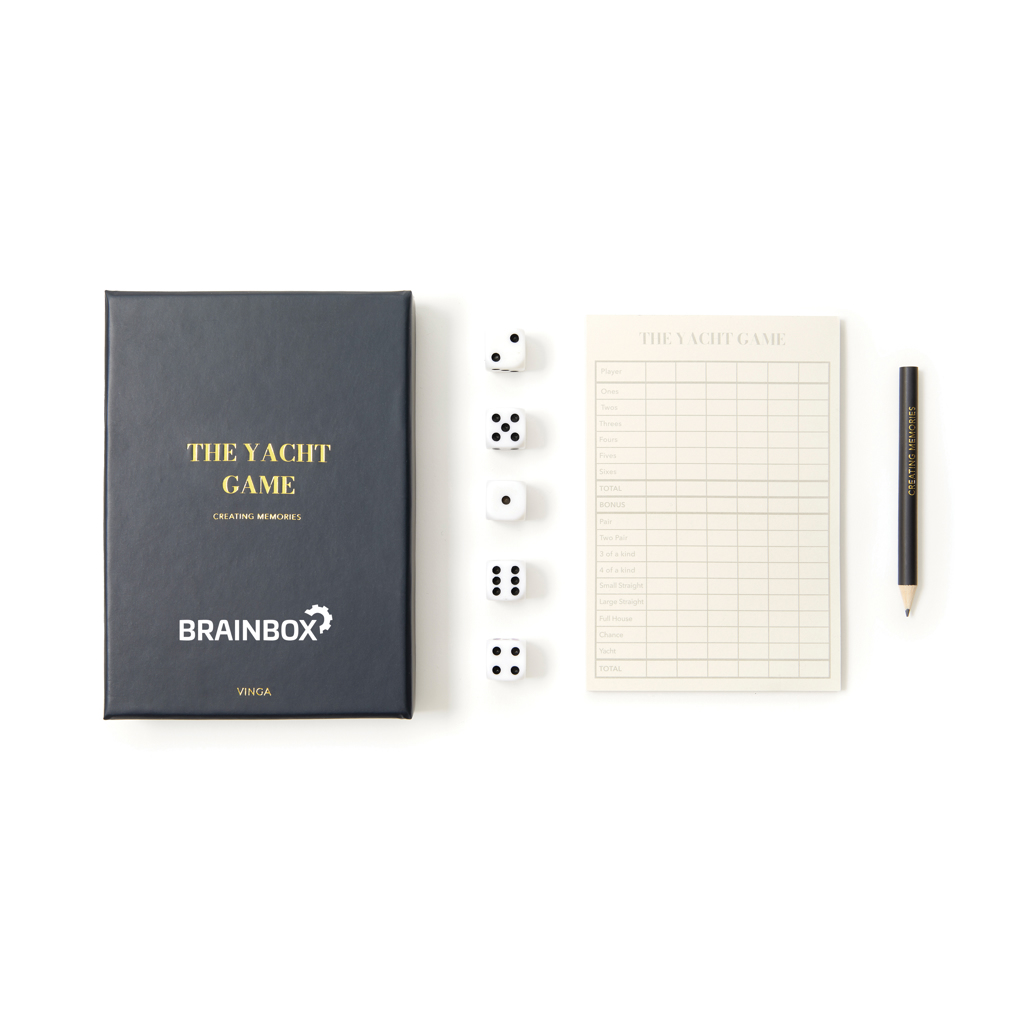 Juego de cinco dados personalizado VINGA The Yacht en caja elegante - Regalos Premium - Regalo Promocional Personalizado - imagen 3