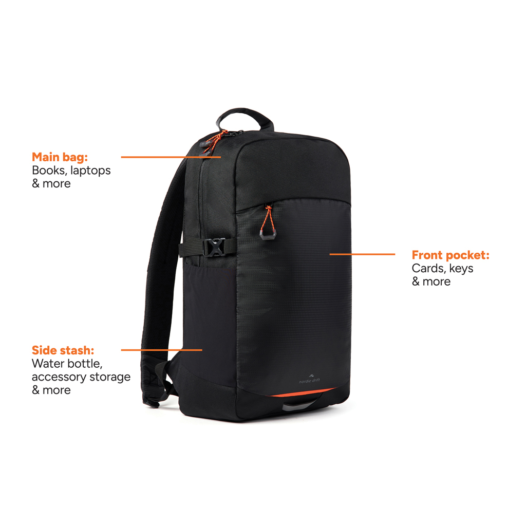 Mochila Nordic Drift Trail RCS de 16L - Mochilas personalizadas - Regalo Promocional Personalizado - imagen 3