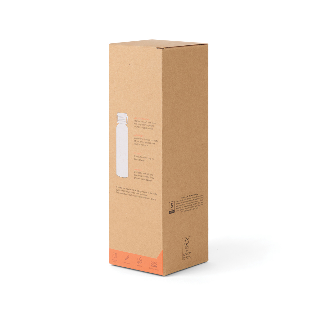 Botella agua Nordic Drift Trail Ultra Light titanio 600 ml - Tazas y botellas - Regalo Promocional Personalizado - imagen 5