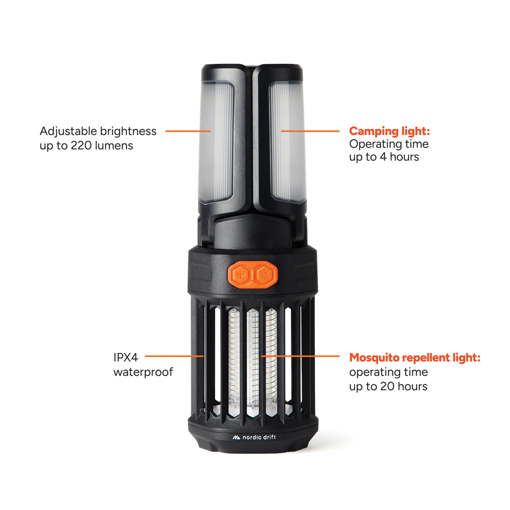 Lámpara camping anti mosquitos portátil Nordic Drift Titan - Tecnología - Regalo Promocional Personalizado - imagen 3
