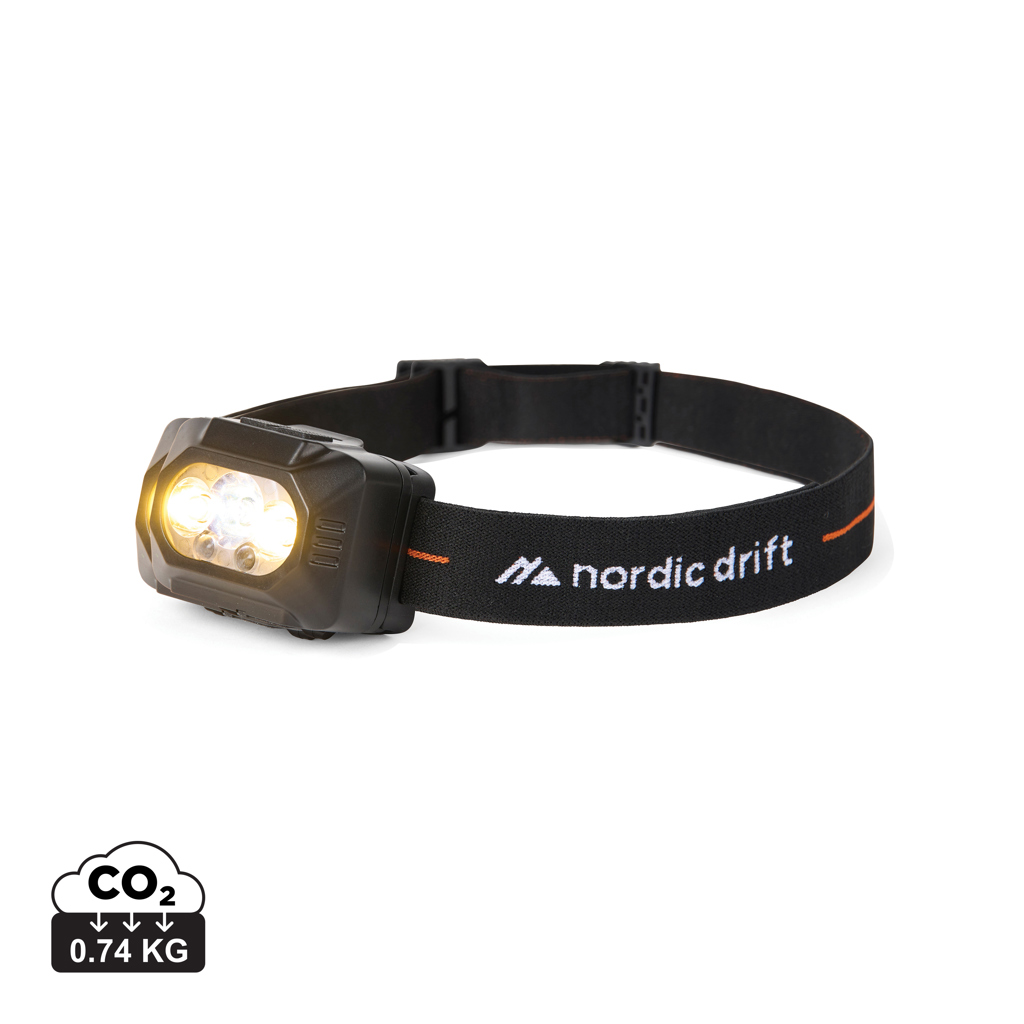 Linterna frontal doble batería Nordic Drift Everest - Novedades - Regalo Promocional Personalizado