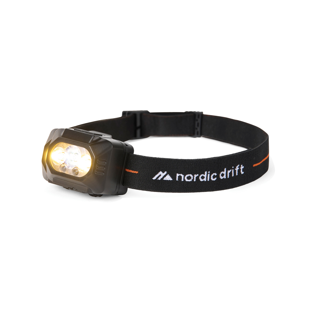 Linterna frontal doble batería Nordic Drift Everest - Novedades - Regalo Promocional Personalizado