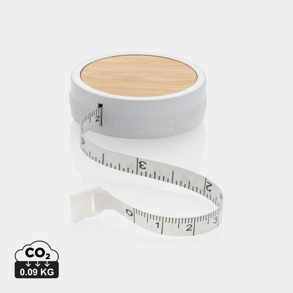 Cinta de sastre de bambú y plástico reciclado RCS - Herramientas, bricolaje y automóvil - Regalo Promocional Personalizado