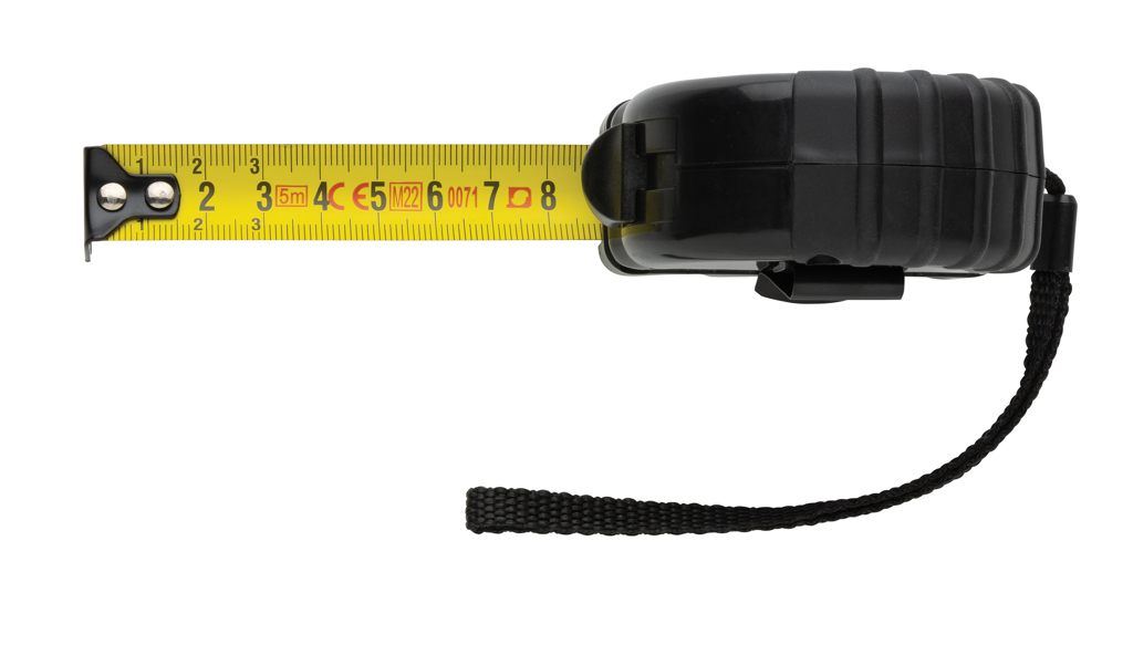 Flexómetro de plástico reciclado RCS 5M/19 mm - Herramientas, bricolaje y automóvil - Regalo Promocional Personalizado - imagen 5