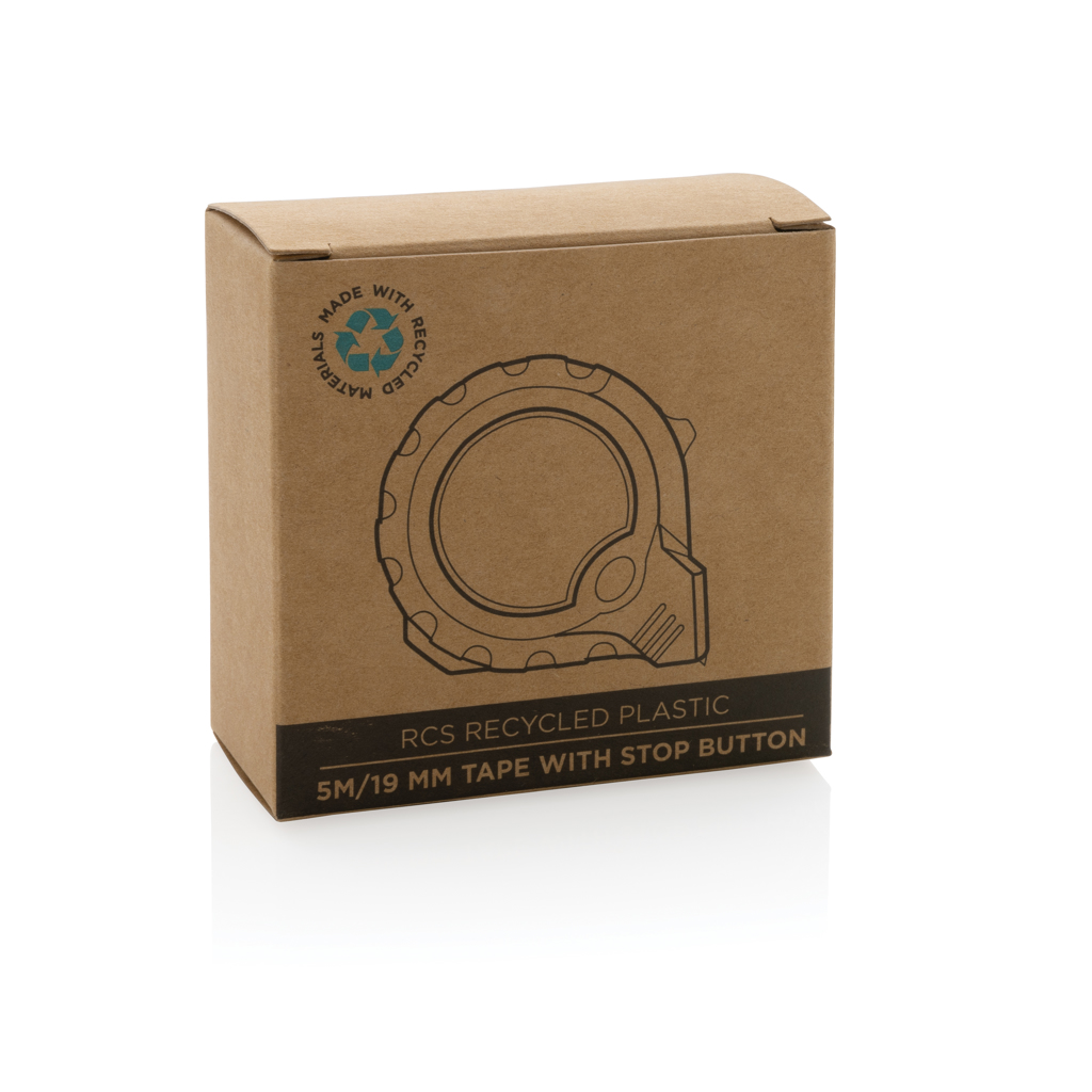 Flexómetro de plástico reciclado RCS 5M/19 mm con stop - Herramientas, bricolaje y automóvil - Regalo Promocional Personalizado - imagen 9