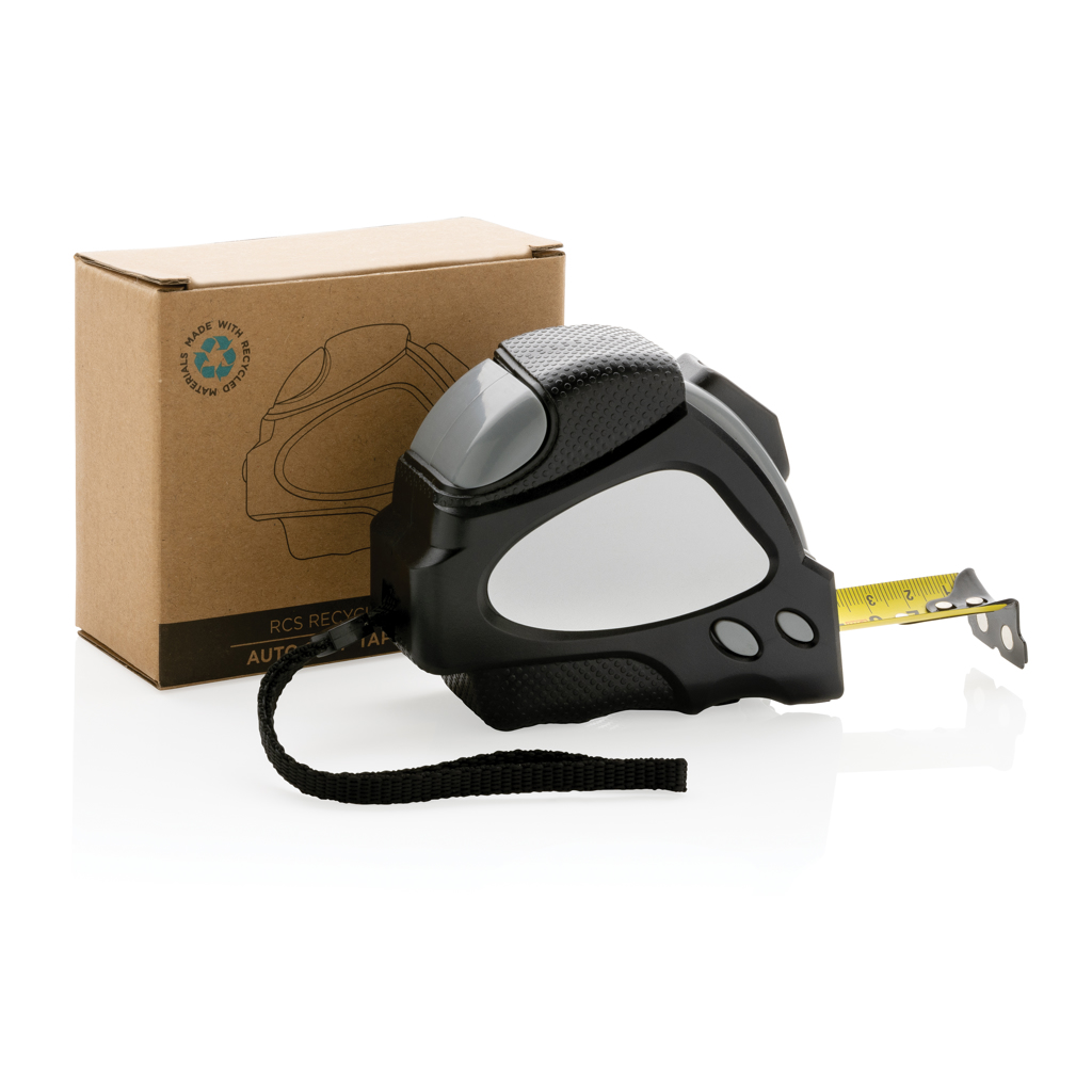 Flexómetro personalizado de bambú y plástico reciclado RCS de 8M/25mm - Herramientas, bricolaje y automóvil - Regalo Promocional Personalizado - imagen 4