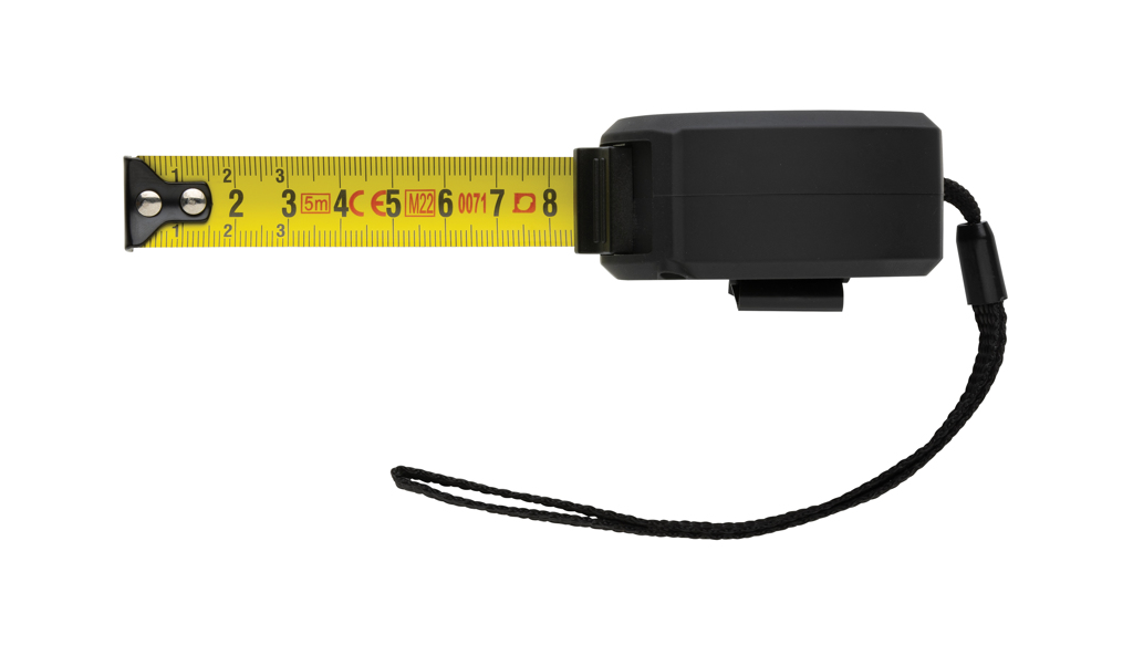 Flexómetro personalizado de bambú y plástico reciclado RCS de 5M/19mm - Herramientas, bricolaje y automóvil - Regalo Promocional Personalizado - imagen 5