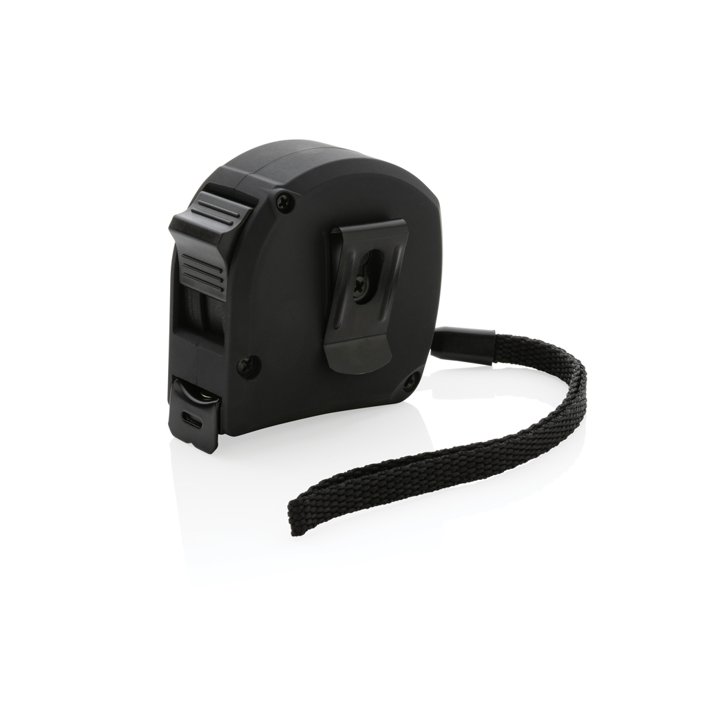 Flexómetro personalizado de bambú y plástico reciclado RCS de 5M/19mm - Herramientas, bricolaje y automóvil - Regalo Promocional Personalizado - imagen 3