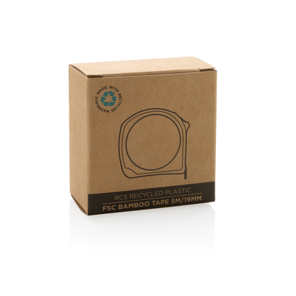 Flexómetro personalizado de bambú y plástico reciclado RCS de 5M/19mm - Herramientas, bricolaje y automóvil - Regalo Promocional Personalizado - imagen 10